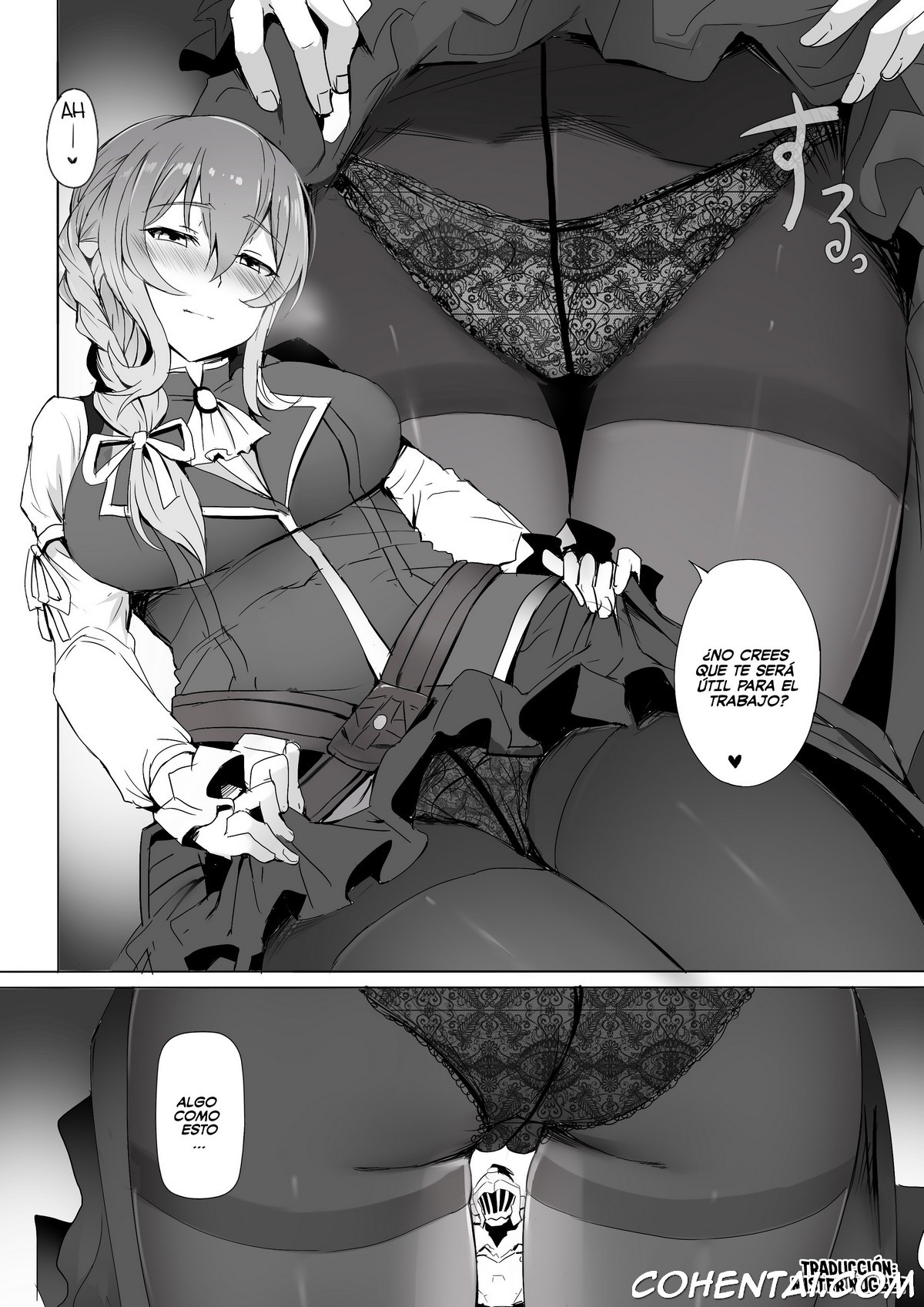 Uketsukejou no Himitsu na Irai (Goblin Slayer) xxx comics manga porno doujin hentai español sexo 