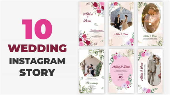 Wedding Instagram Story Pack - VideoHive 34599391