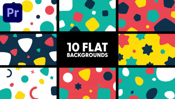 Flat Backgrounds - VideoHive 43375976