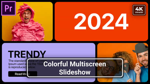 Multiscreen Slideshow Beautiful Mogrt For Premier Pro - VideoHive 50500470