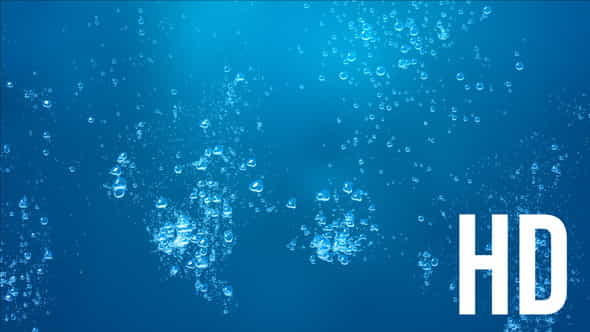 Underwater Bubbles Background HD - VideoHive 33237187