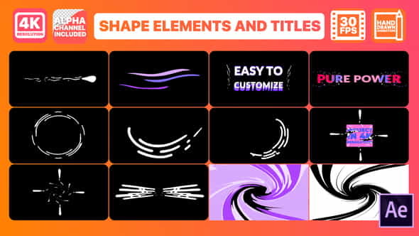Dynamic Shapes And Titles | - VideoHive 25844321