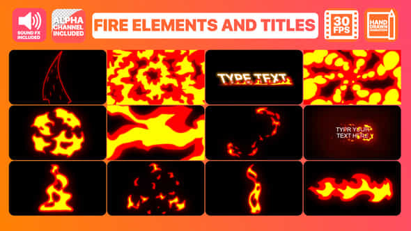 Fire Elements - VideoHive 23320930