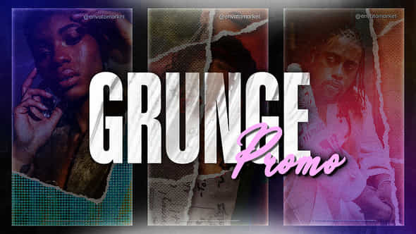 Grunge Vertical Paper Promo - VideoHive 56036972