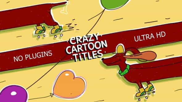 Crazy Cartoon Titles - VideoHive 31090341