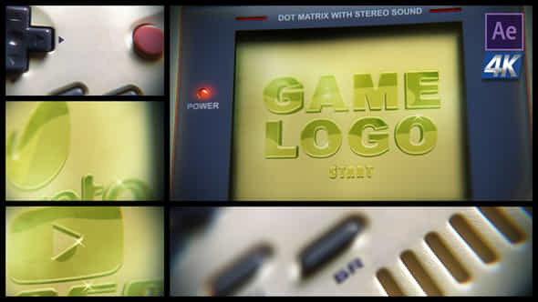 Handheld Game Console Logo Intro - VideoHive 51355118
