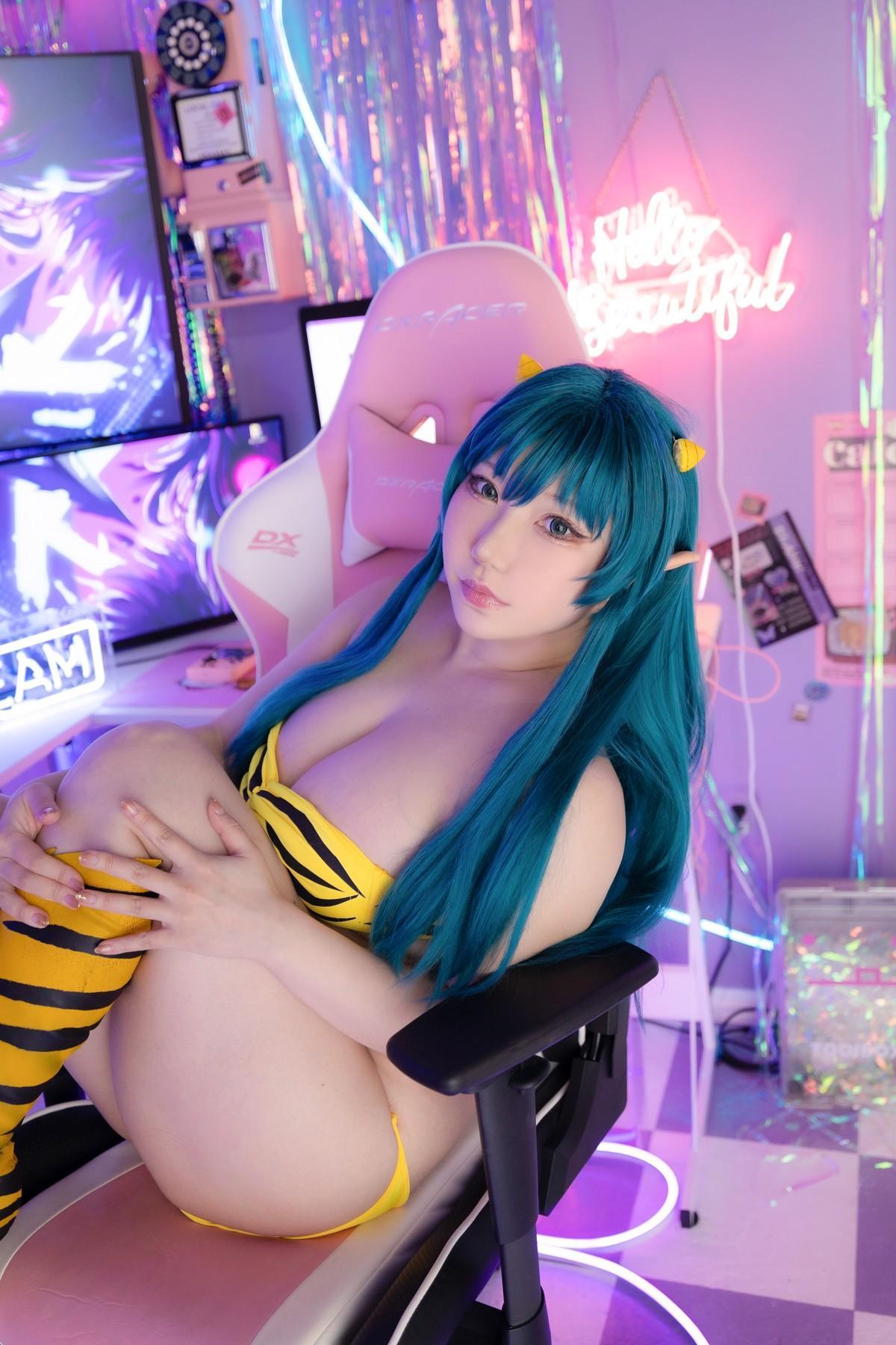 Cosplay SAKUサク Lum ラム うる星やつら Set.02(20)