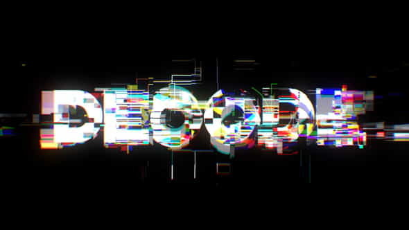 Decode Glitch Opener - VideoHive 23715223