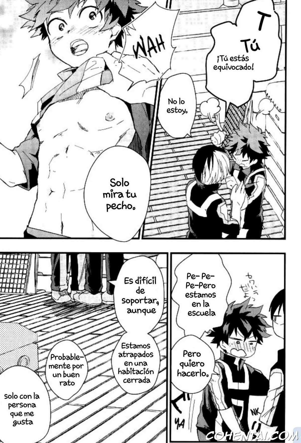 Midoriya-kun to Todoroki-kun ga Taiiku Souko de xxx suru Hon (Boku no Hero Academia) xxx comics manga porno doujin hentai español sexo 