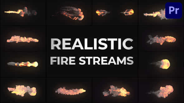 Realistic Fire Streams For Premiere Pro - VideoHive 48694903