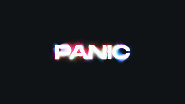 Panic Typography - VideoHive 47547564