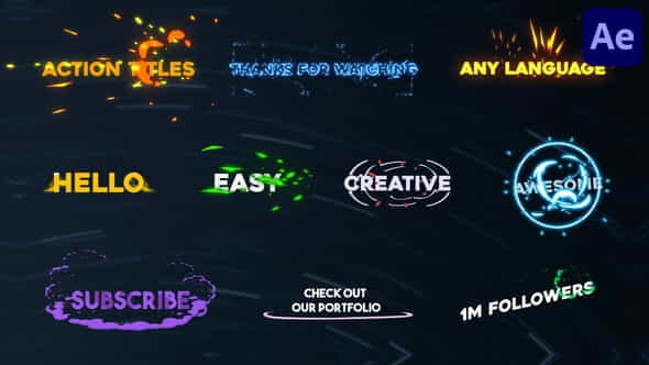 Colorful Action Titles | After - VideoHive 31737707