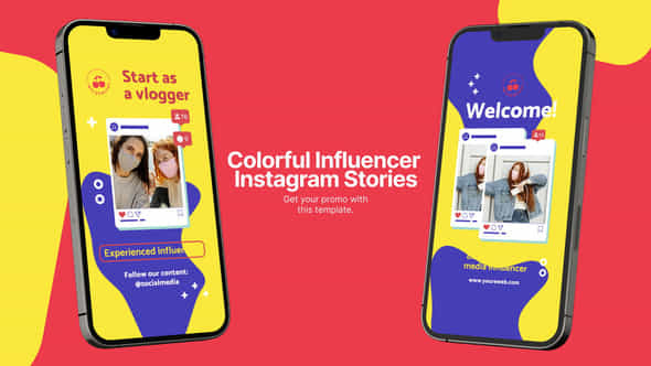 Colorful Influencer Instagram Stories - VideoHive 59355604
