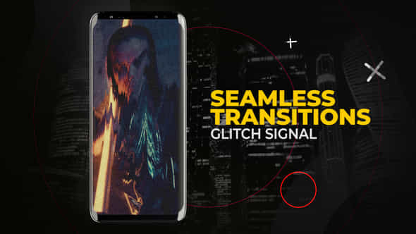 Vertical Glitch Signal Transitions After Effects - VideoHive 54253719