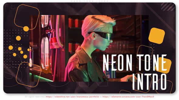 Neon Tone Intro - VideoHive 39197928