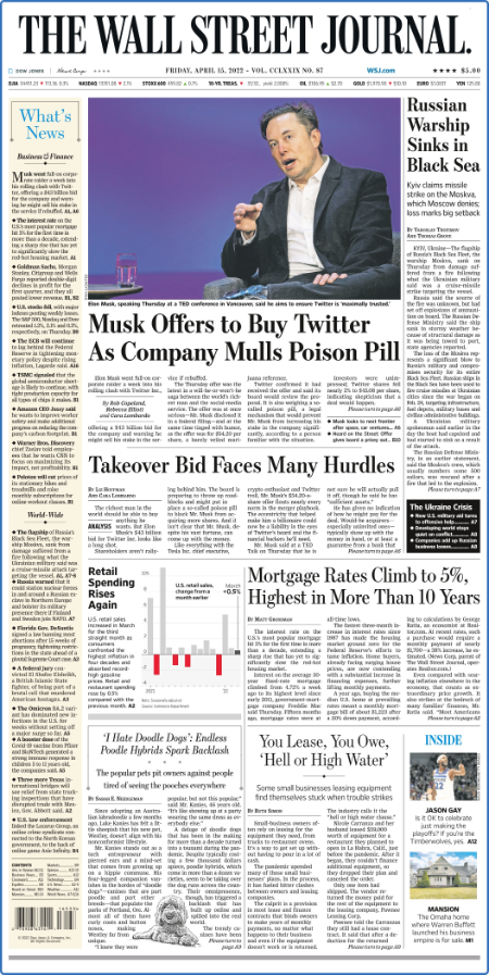 The Wall Street Journal - 19 April 2022