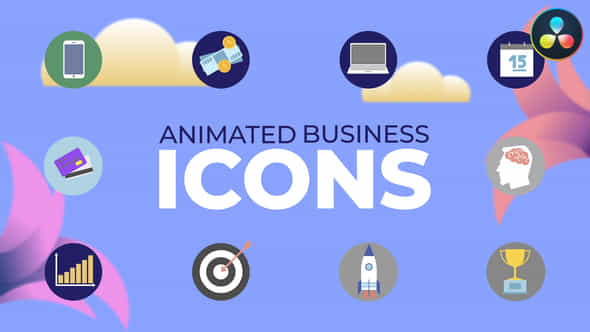 Animated Business Icons - VideoHive 47595109