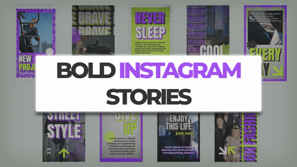 Bold Instagram Stories Ae - VideoHive 49835814