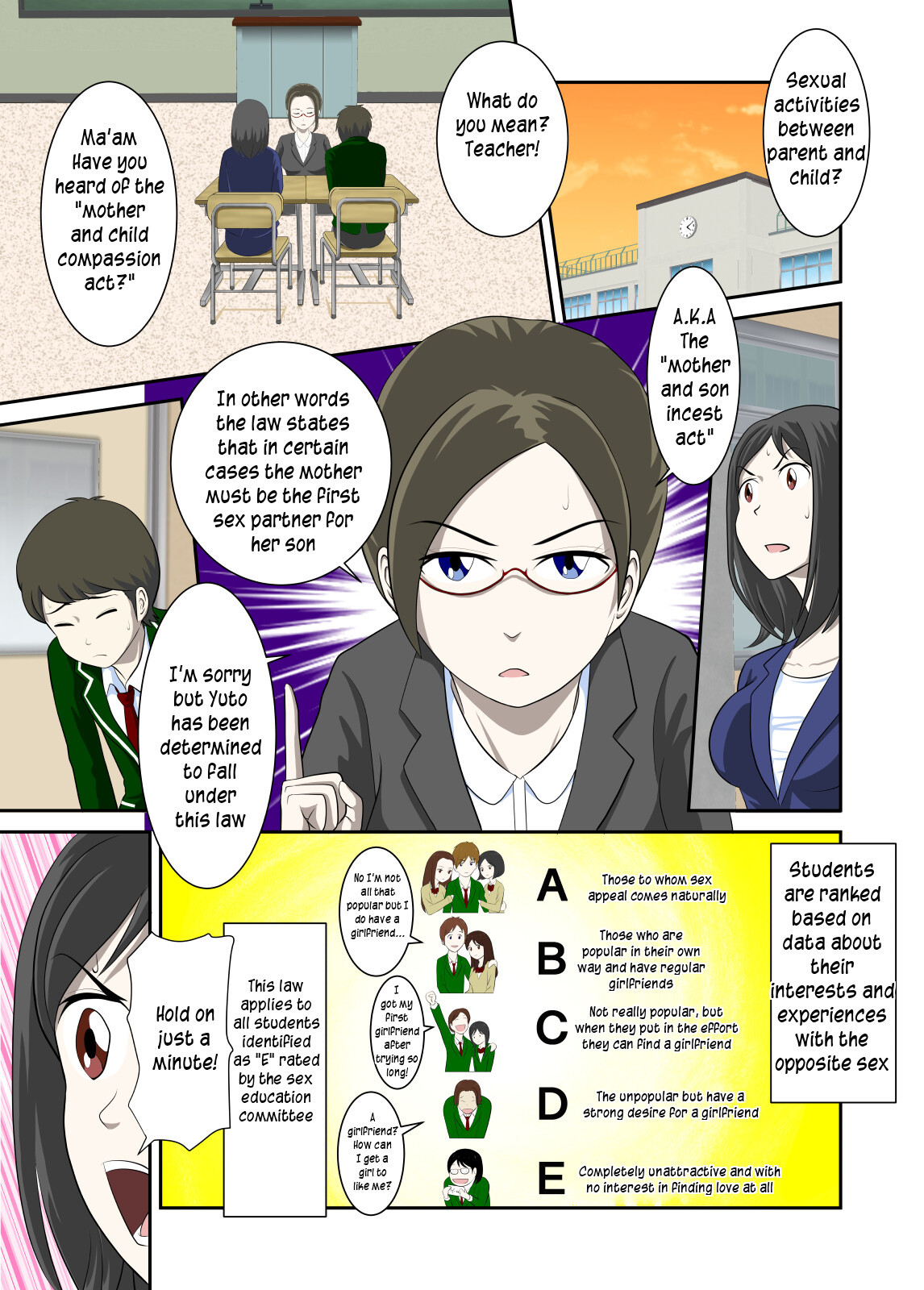 [WXY COMICS] Toaru Jijou kara SEX Suru Hame ni Nari, Hontou ni Hamechatta Toaru Oyako no Ohanashi  Mother and son pushed into having sex