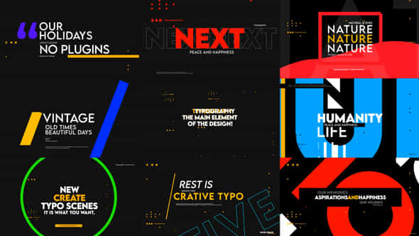 Creative Typography Titles - VideoHive 40235887
