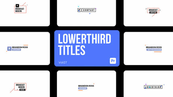 Lowerthird Titles 07 - VideoHive 44541567