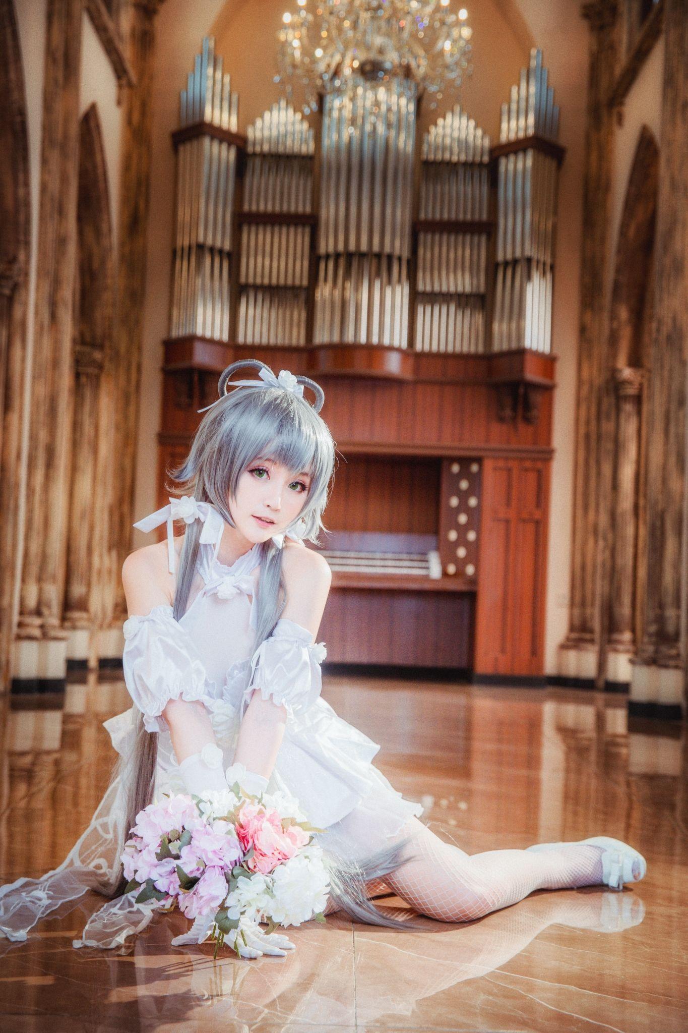 [Cosplay] 萌宠博主yui金鱼 – 洛天依花嫁(8)