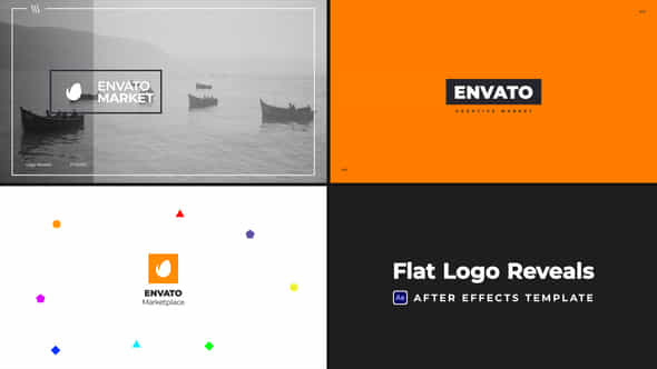 Flat Logo Reveals - VideoHive 43161335