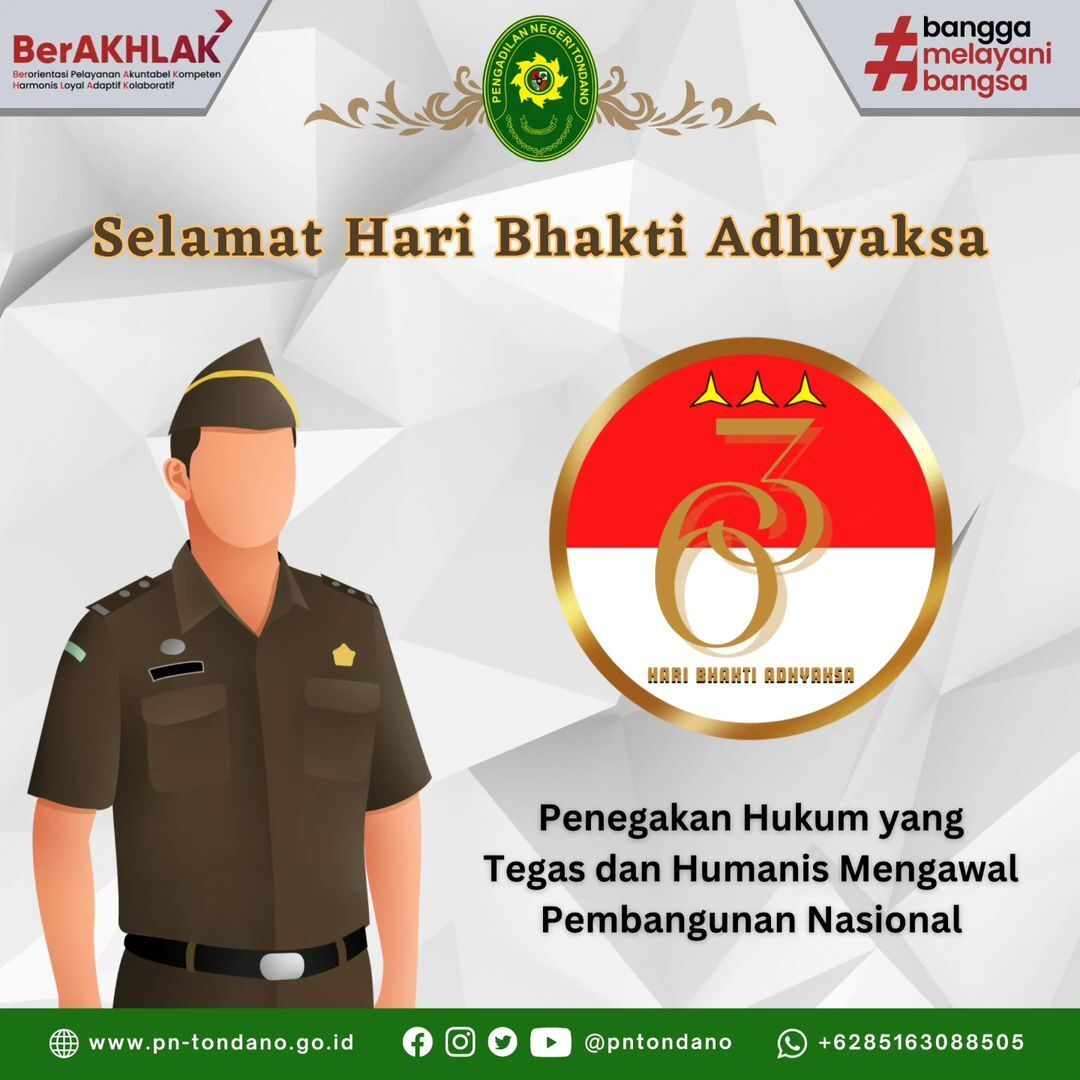 Selamat Hari Bhakti Adhyaksa ke-63