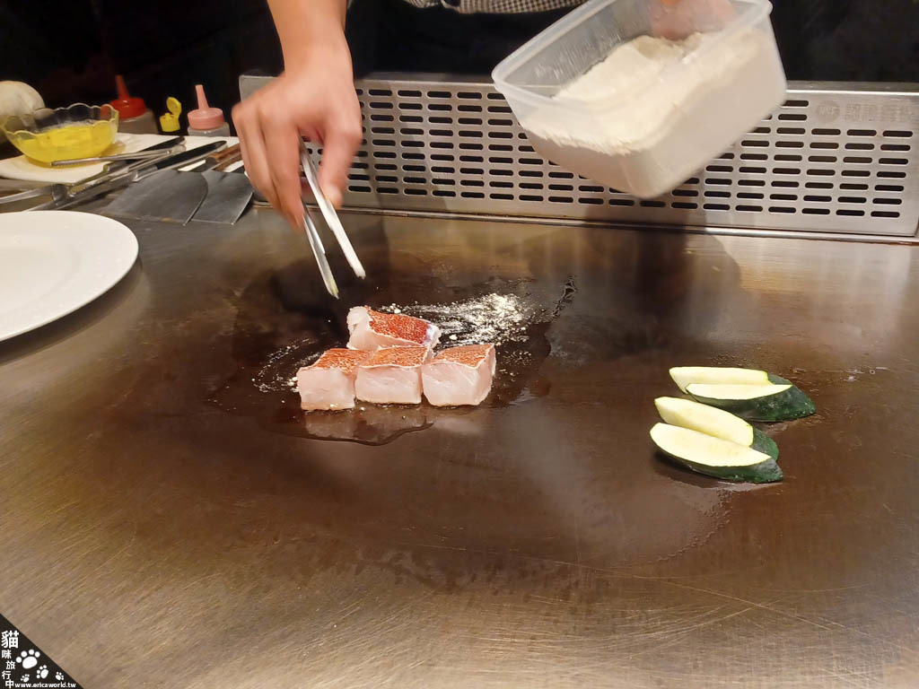 魚排 副主菜 Oui 56 法式鐵板燒 台北 餐廳