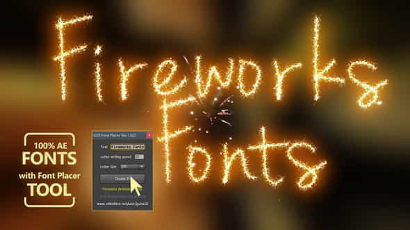 Fireworks Animated Font Pack with - VideoHive 31992844