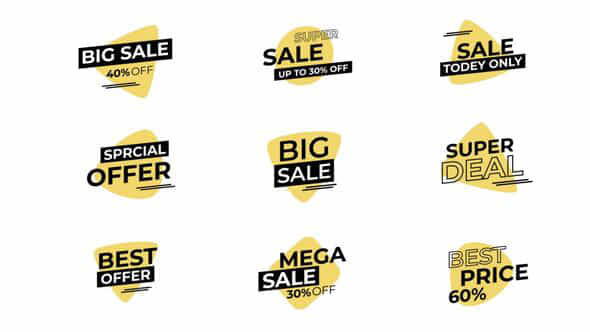 Sale Titles After Effects - VideoHive 55812897