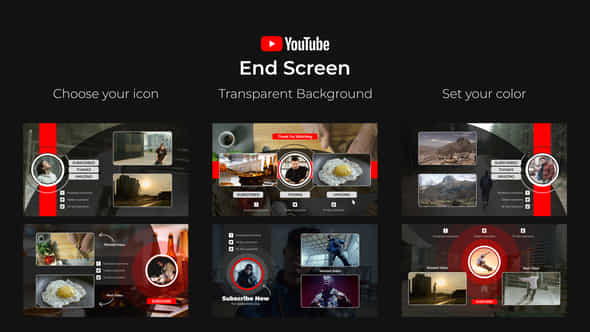 Youtube End Screens Premiere Pro - VideoHive 50713776