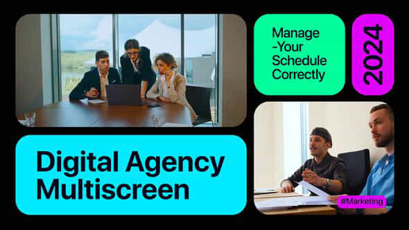 Multiscreen Promo Digital Agency Mogrt - VideoHive 50792628