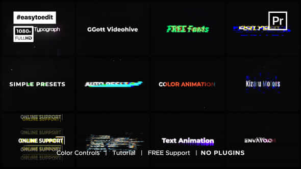 Digital Glitch Titles - VideoHive 44552087