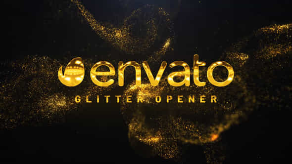 Gold Glitter Opener - VideoHive 40246285