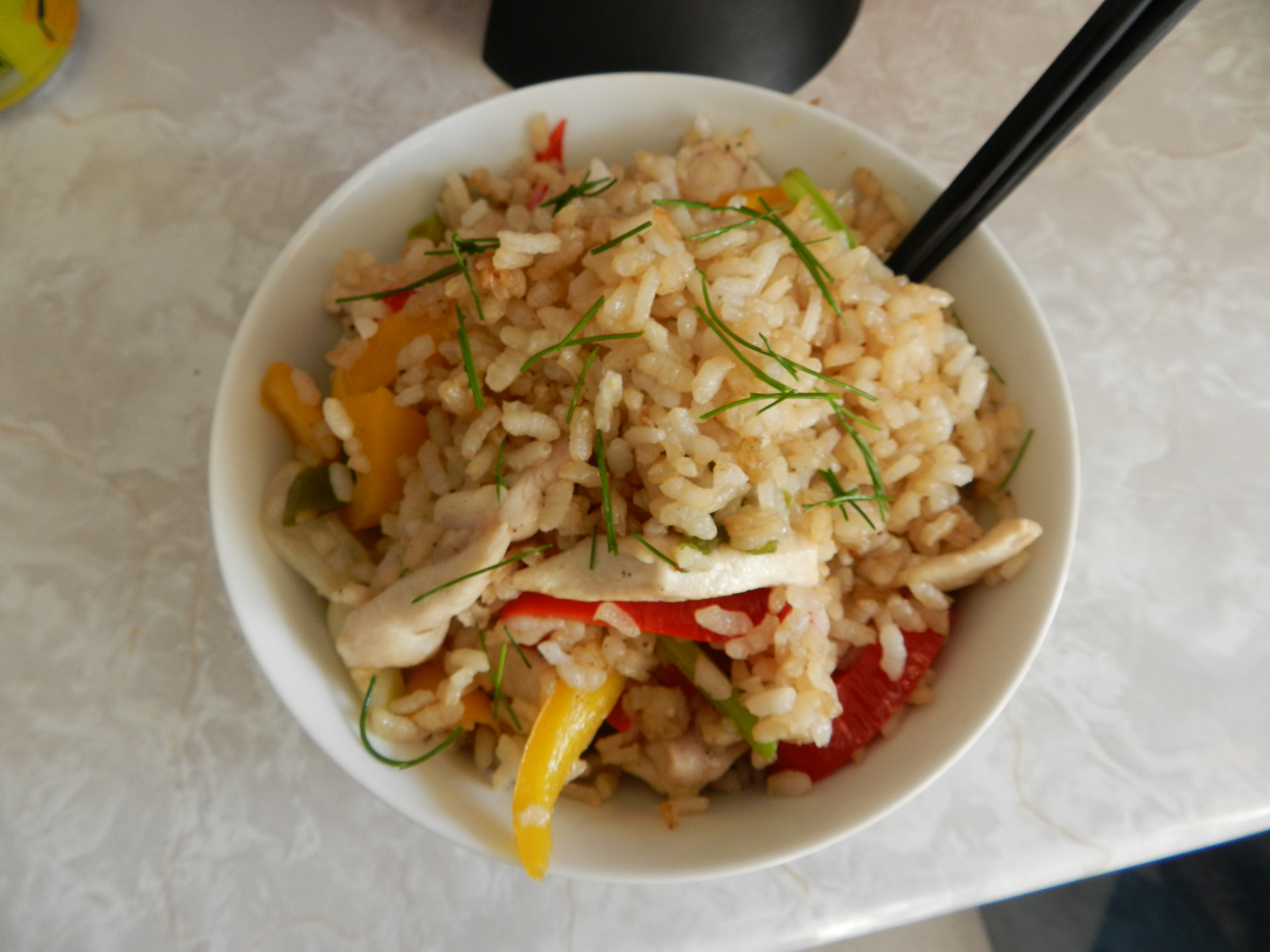 [COCINA] osco este arroz oriental con pollo y verduras???