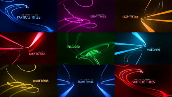 Particle Titles | Light Trails - VideoHive 25587013