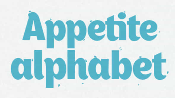Appetite Alphabet - VideoHive 4202329