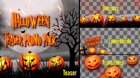 Halloween Teaser Promo Pack - VideoHive 9007379