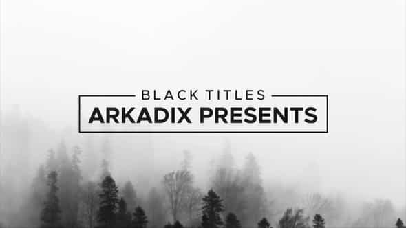Black Titles - VideoHive 29001241