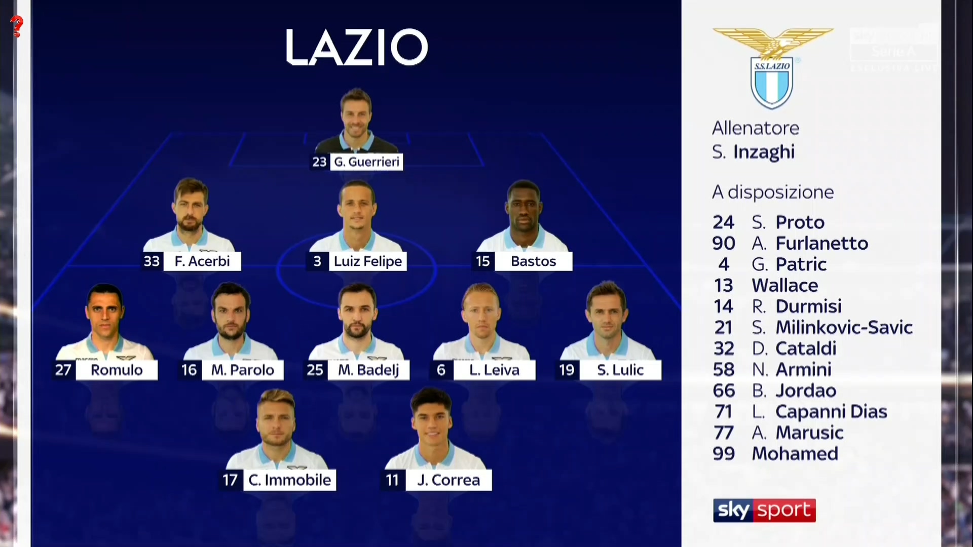 Serie A 18/19 - Matchday 37 - Lazio vs Bologna - 20/05/2019