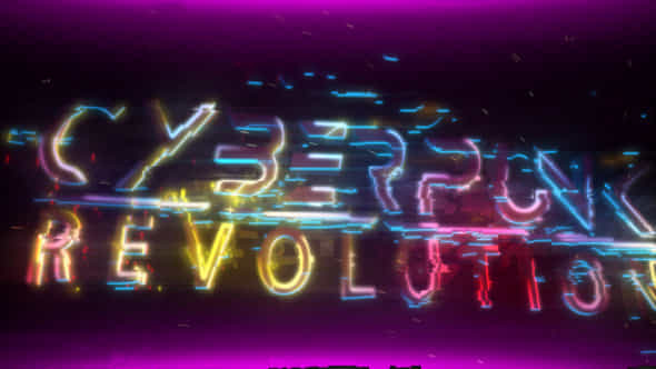 Cyberpunk Neon Glitch - VideoHive 24281716