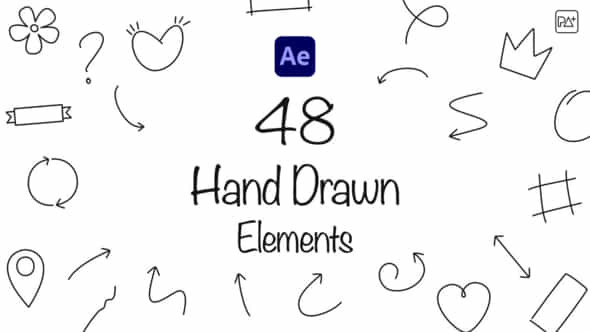 Hand Drawn Elements For After Effects - VideoHive 53618025