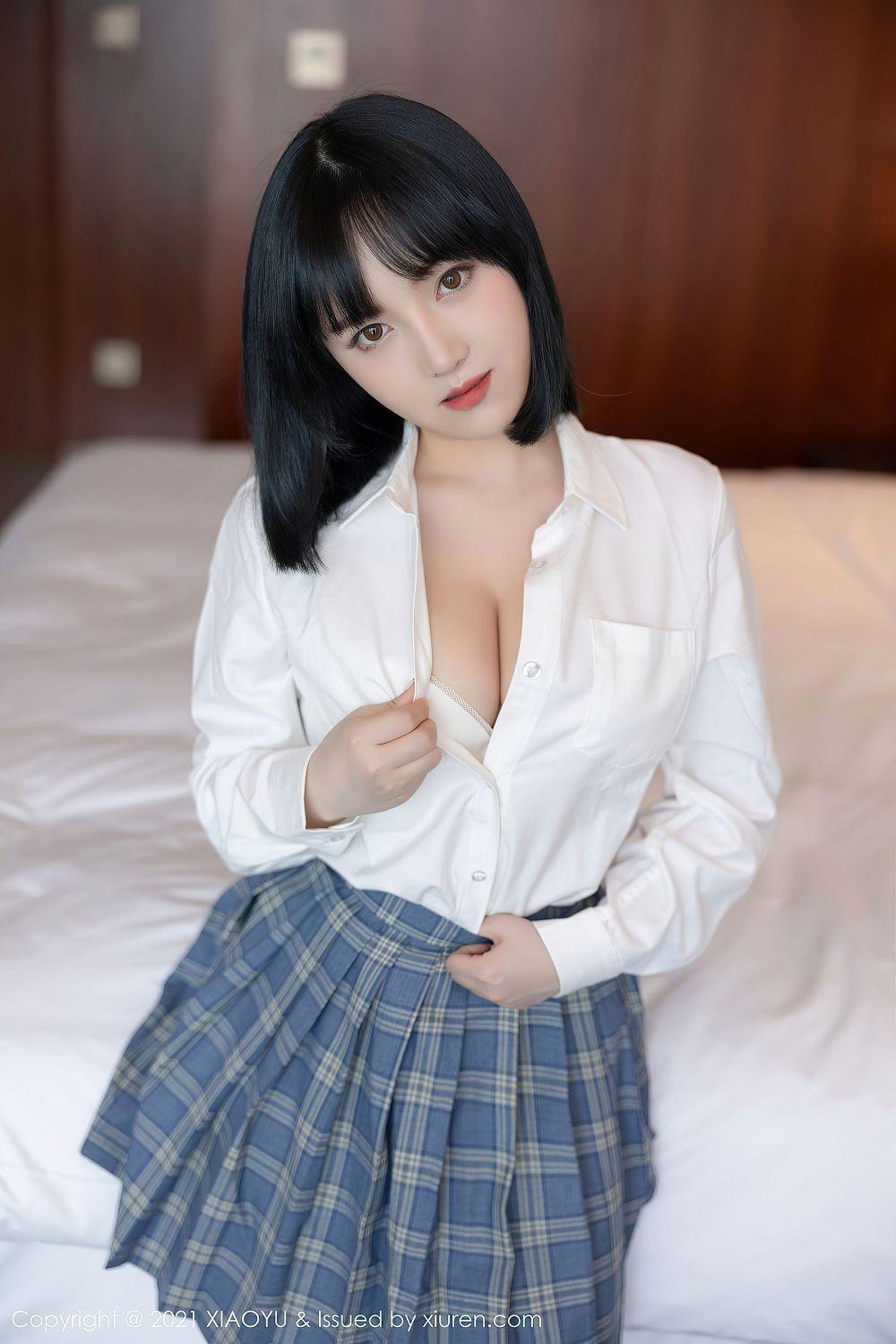 [小雨XIAOYU] Vol.508 豆瓣酱 - 深受男士钟爱的JK制服套图(19)