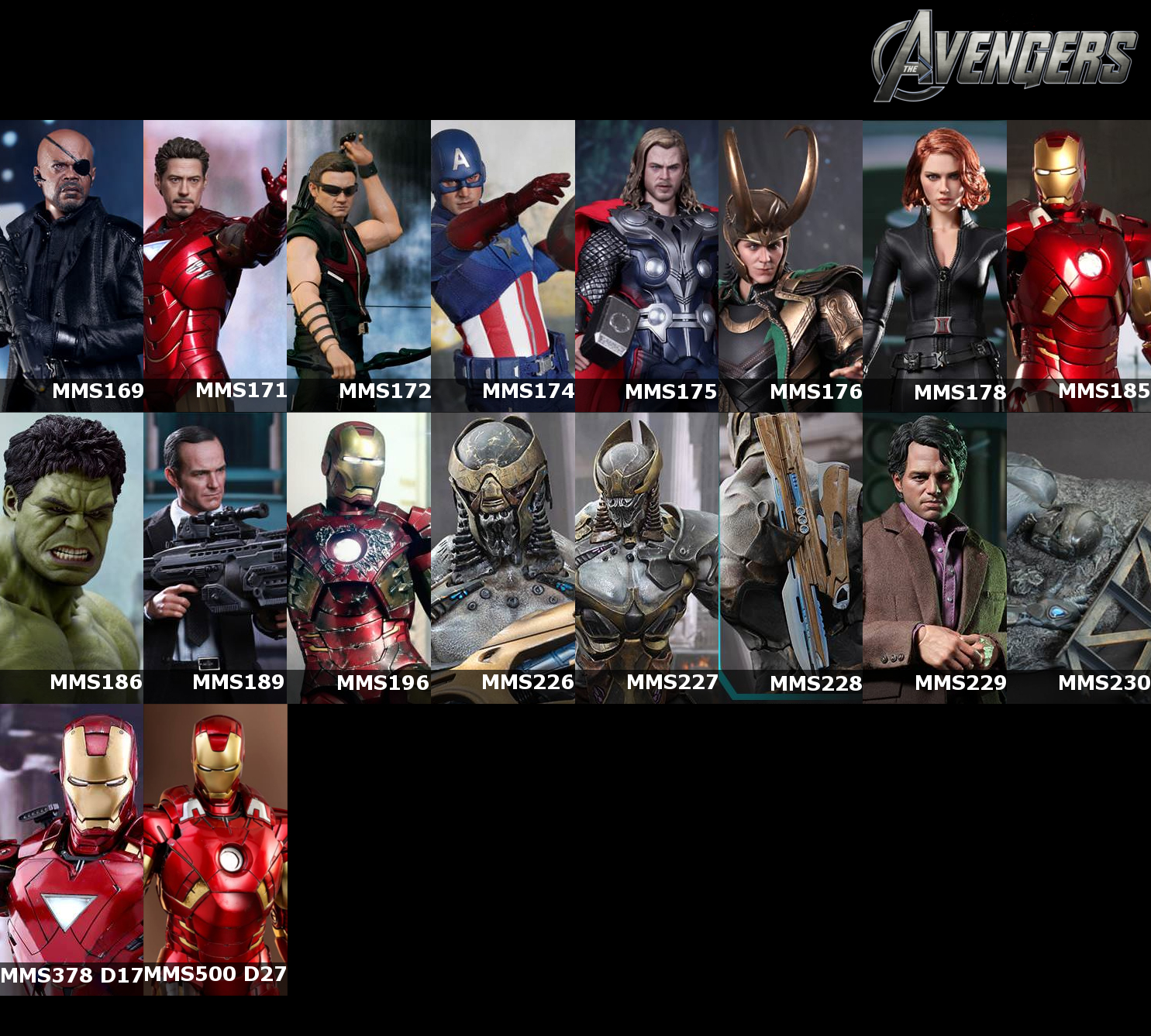 all marvel hot toys