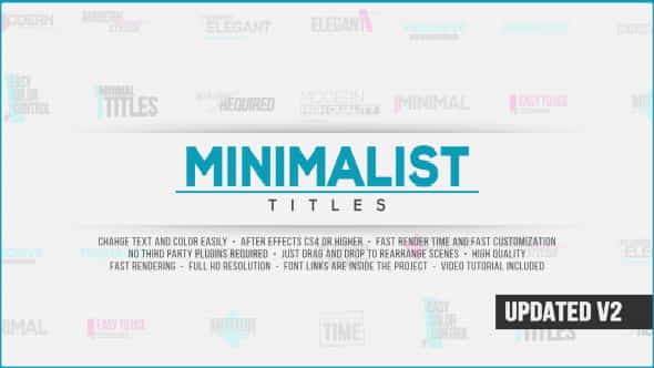 Minimalist Titles - VideoHive 14677323