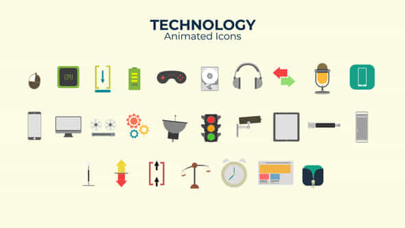 Technology Flat Design - VideoHive 37302107