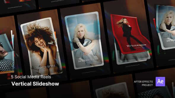 Reels Vertical Slideshow After Effects Project Files - VideoHive 59277082