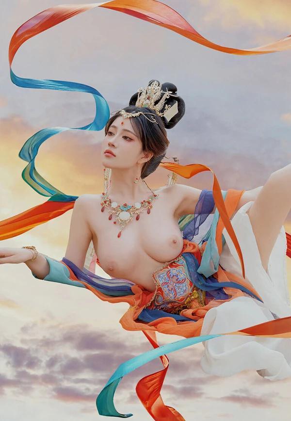 极品女神年年敦煌飞天飘飘若仙无圣光唯美图集(32)