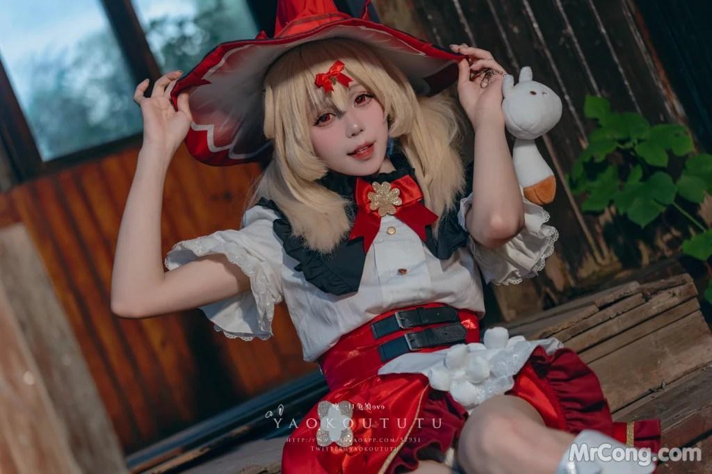 Coser@黏黏团子兔: 琪花星烛·可莉 可莉炸鱼舞 (66 photos )(16)